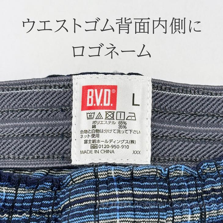 トランクス BVD 吸水速乾 ニットトランクス チェック ストライプ M L LL メンズインナー アンダーウェア 下着 男性 bvd 肌着 パンツ ポイント利用 爆買 | B.V.D | 13