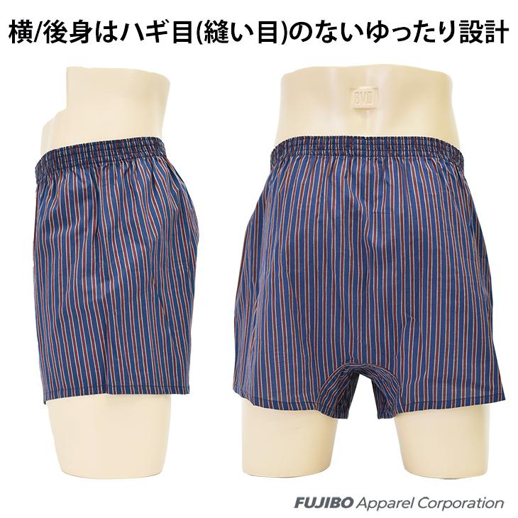 B.V.D トランクス BVD チェック ストライプ 先染 前開き メンズ