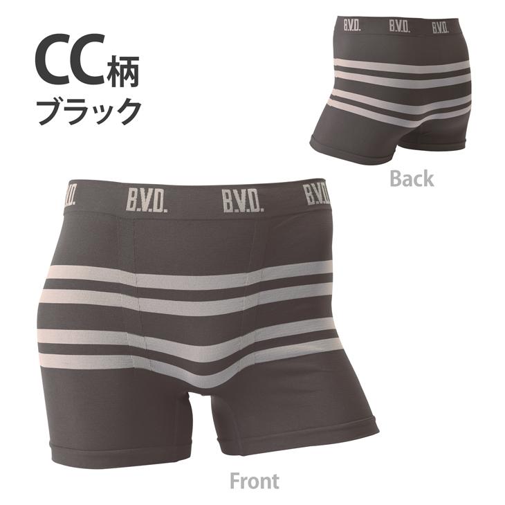B.V.D ボクサーパンツ bvd 立体成型 ソフトフィット ボーダー 前とじ