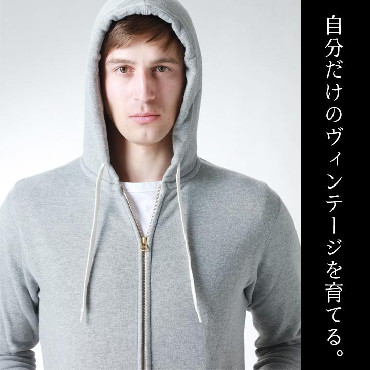 B.V.D bvd日本製 吊裏毛フルジップパーカー 綿100％ 長袖（MLXL