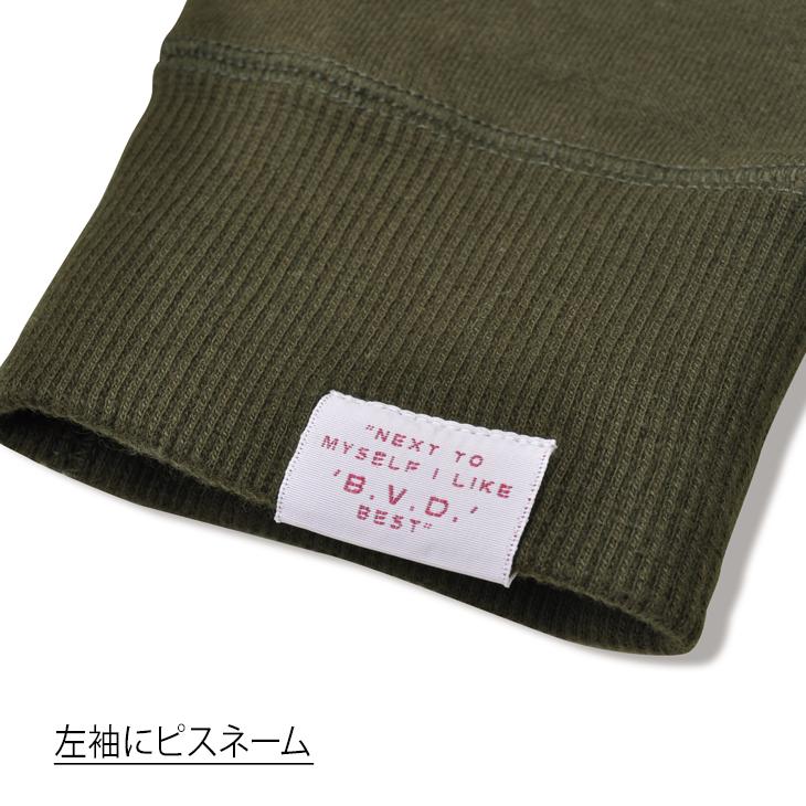 bvd日本製 吊裏毛フルジップパーカー 綿100％ 長袖（MLXL） メンズ ビンテージ アメカジ gr574 bvd ポイント利用 爆買 | B.V.D | 08