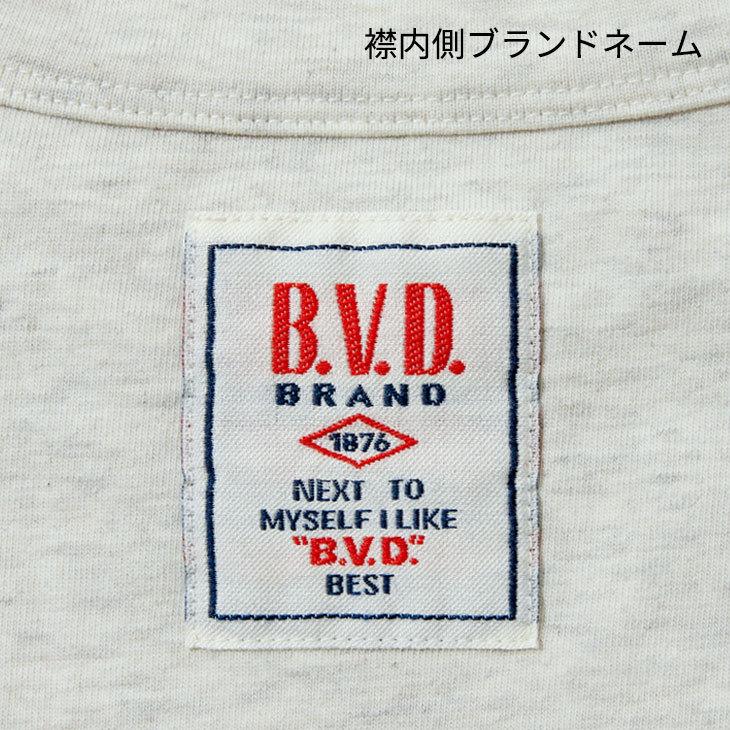 B.V.D tシャツ ヘビーウエイト 綿100％ ポケット付き 杢 クルーネックT