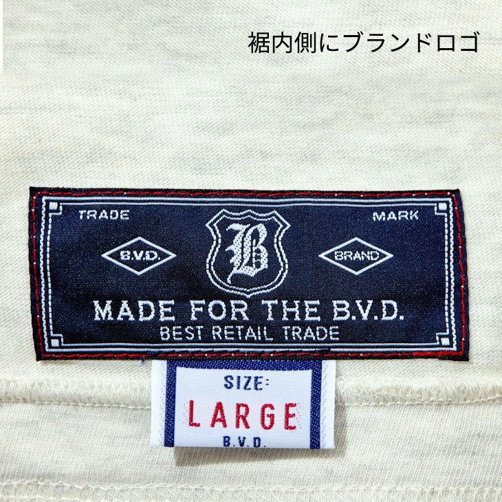 B.V.D tシャツ ヘビーウエイト 綿100％ ポケット付き 杢 クルーネックT