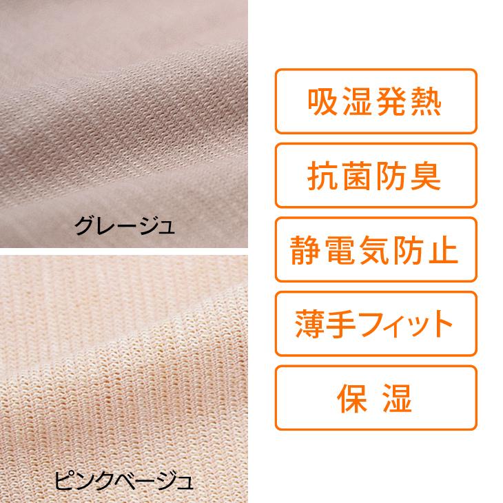 B.V.D 防寒インナー B.V.D. 吸湿発熱 heat edit クルーネック長袖