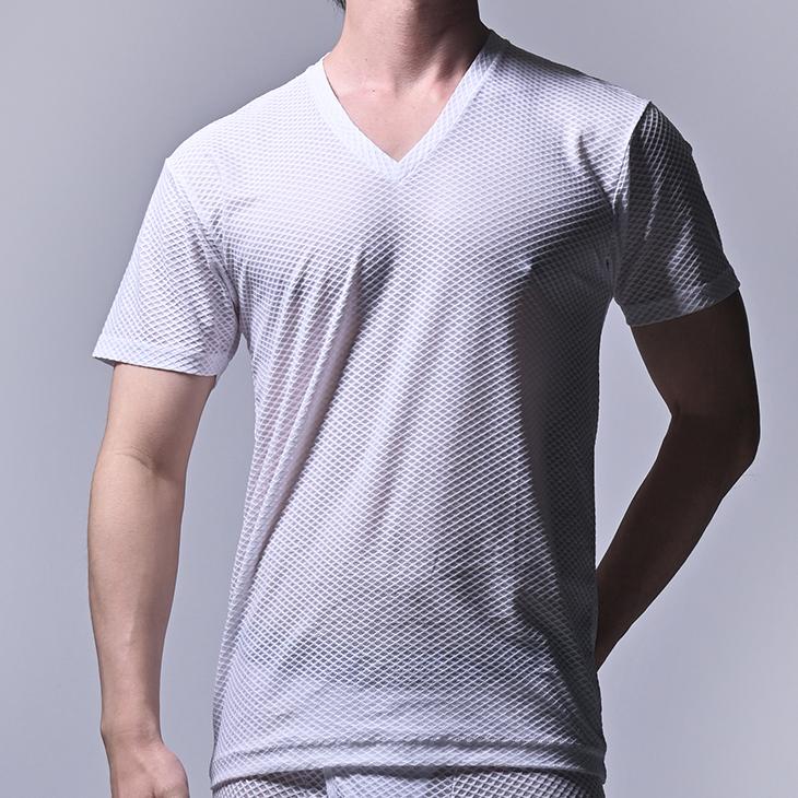インナー メンズ 涼しい BVD エアーメッシュドライプラス Vネック半袖シャツ【M/L/LL】GR784 爆買 | B.V.D | 12