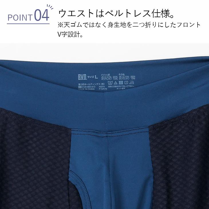 ボクサー ベルトレス メンズ 涼しい bvd BVD エアーメッシュドライプラス  ブリーフ【M/L/LL】GR785 爆買 | B.V.D | 10