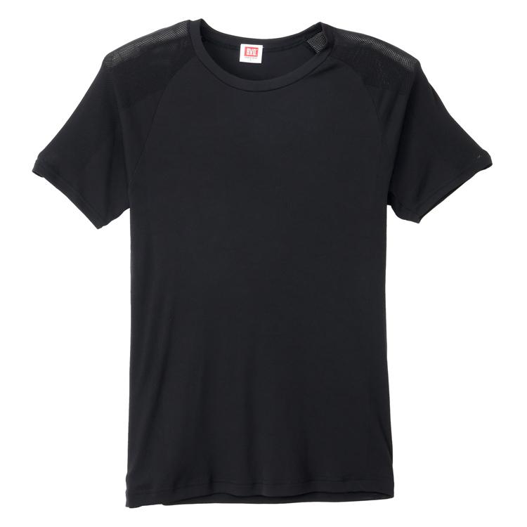 BVD COOL FEEL サイドメッシュ クルーネックTシャツ 接触冷感 抗菌防臭 吸水速乾 半袖 軽量 通気性 メンズ 男性 丸首 インナーウェア 下着 肌着 スポーツ | B.V.D | 07