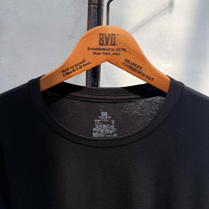 BVD メリノウール WOOL WARM  クルーネック半袖シャツ メンズ あったか防寒インナー 保温 吸放湿 ストレッチ 男性 アンダーウェア インナーウェア 下着 | B.V.D | 09