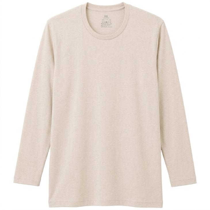 BVD メリノウール WOOL WARM  クルーネック長袖シャツ メンズ あったか防寒インナー 保温 吸放湿 ストレッチ 男性 アンダーウェア インナーウェア 下着 | B.V.D | 12