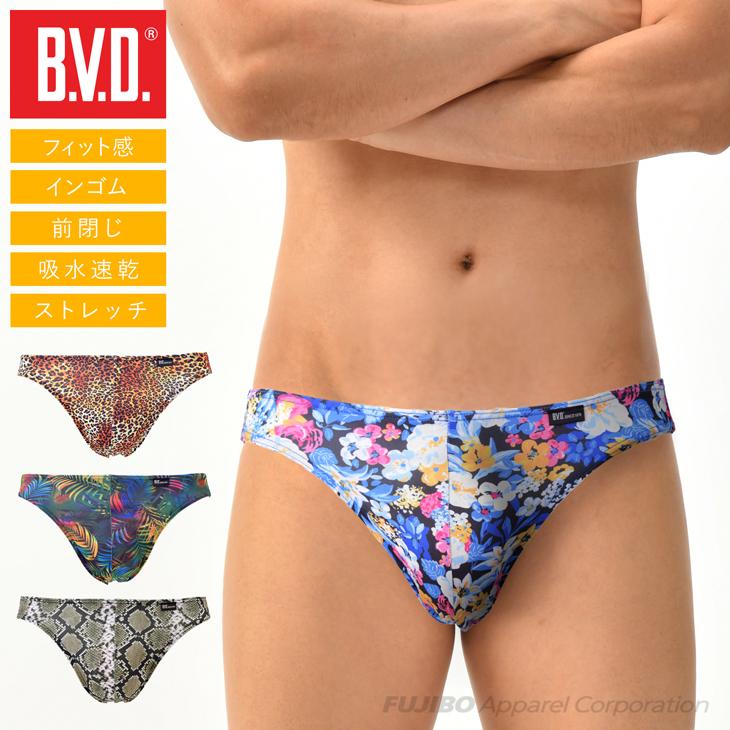 B.V.D B.V.D. ビキニ ブリーフ インゴム ヒョウ ボタニカル パイソン