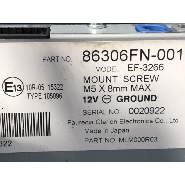 インプレッサ 3BA-GU6 マルチモニター 86306FN-001 86412FN350