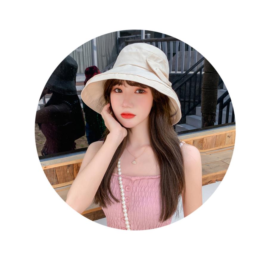 帽子 レディース セール中  UVカット 紫外線カット つば広 リボン 折りたたみ 紐付き |  | 04