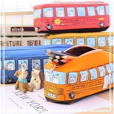 筆箱 小学生 中学生 男子 女子 ペンケース  かわいい おしゃれ バス 大容量 | 