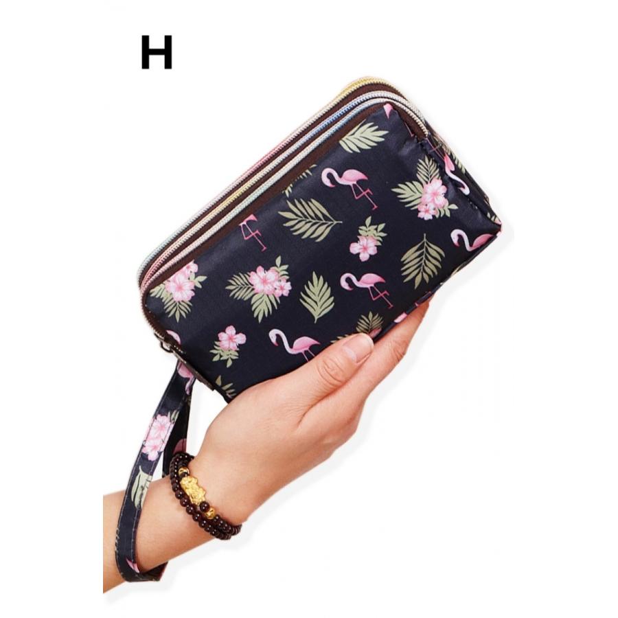 ポーチ 小物入れ 化粧ポーチ 3zip 3層 ファスナー レディース かわいい  誕生日 プレゼントにぴったり 柄がたくさん 母の日 |  | 08