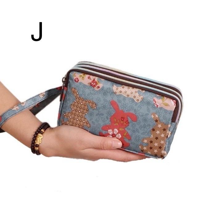 ポーチ 小物入れ 化粧ポーチ 3zip 3層 ファスナー レディース かわいい  誕生日 プレゼントにぴったり 柄がたくさん 母の日 |  | 10