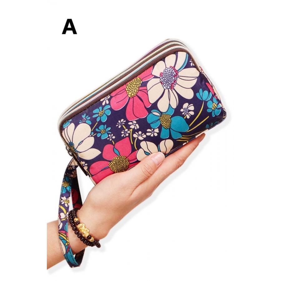 ポーチ 小物入れ 化粧ポーチ 3zip 3層 ファスナー レディース かわいい  誕生日 プレゼントにぴったり 柄がたくさん 母の日 |  | 01