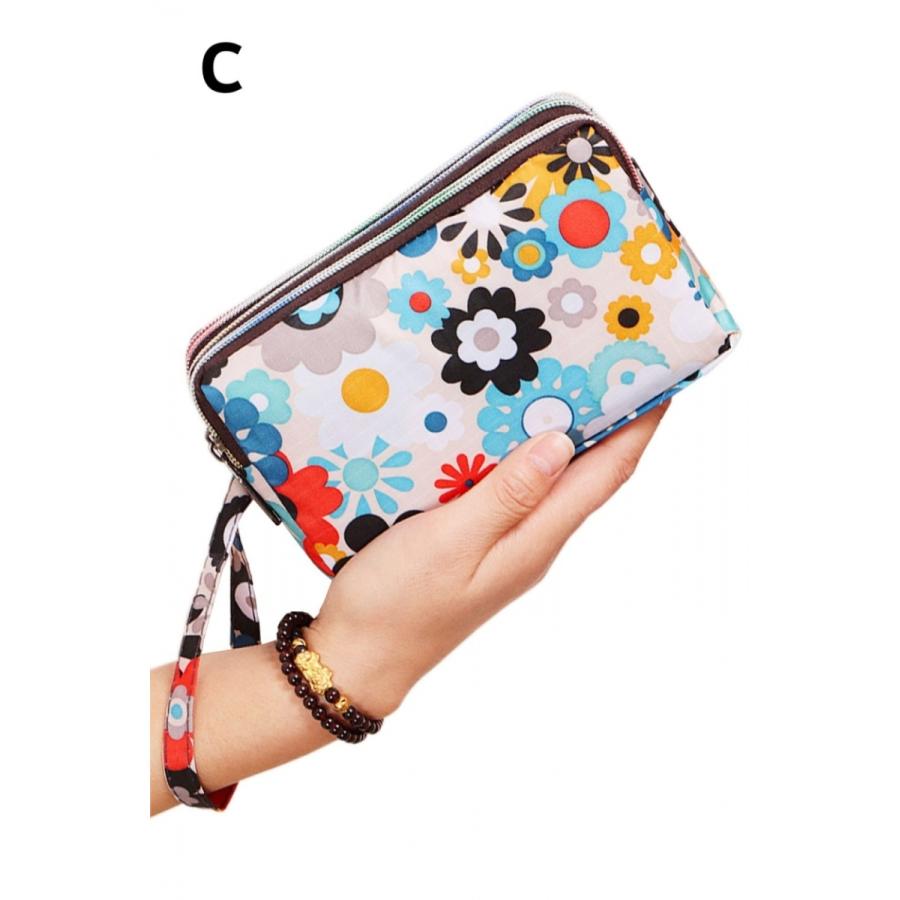 ポーチ 小物入れ 化粧ポーチ 3zip 3層 ファスナー レディース かわいい  誕生日 プレゼントにぴったり 柄がたくさん 母の日 |  | 03