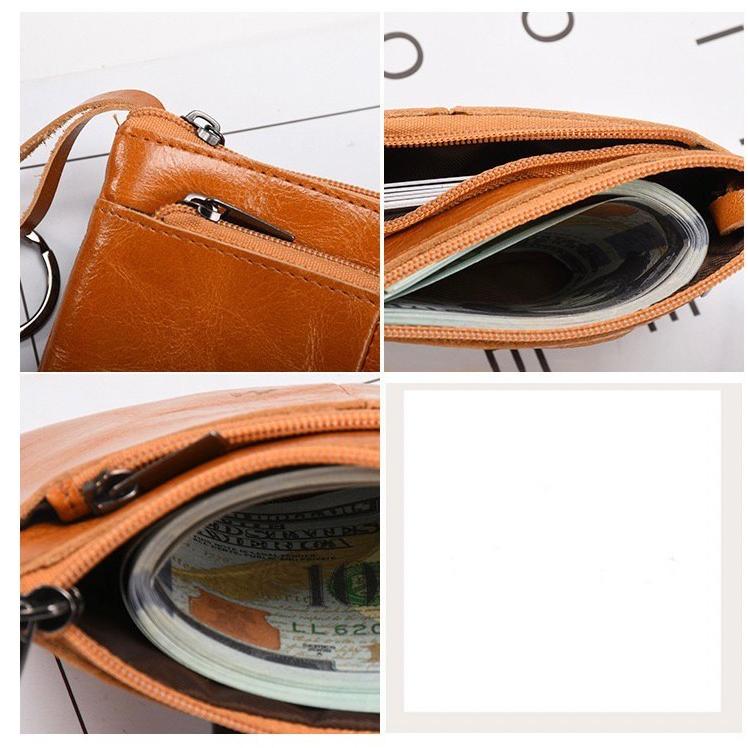 小銭入れ コインケース ミニ財布 牛革 本革 キャメル ブラック レッド メンズ レディース |  | 05