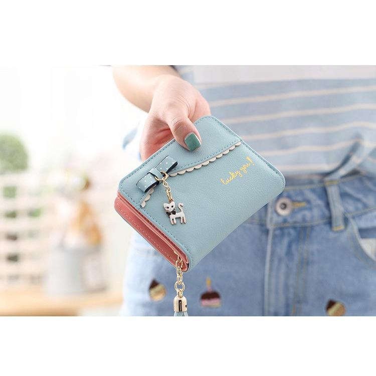 財布 二つ折り 猫 子供 女子 女の子 キッズ 小学生 中学生 高校生 レディース  かわいい おしゃれ プレゼント |  | 17