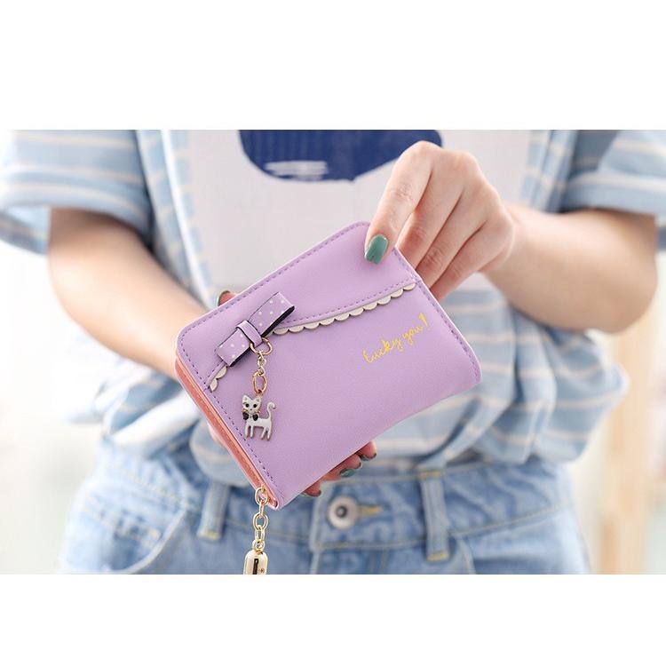 財布 二つ折り 猫 子供 女子 女の子 キッズ 小学生 中学生 高校生 レディース  かわいい おしゃれ プレゼント |  | 18