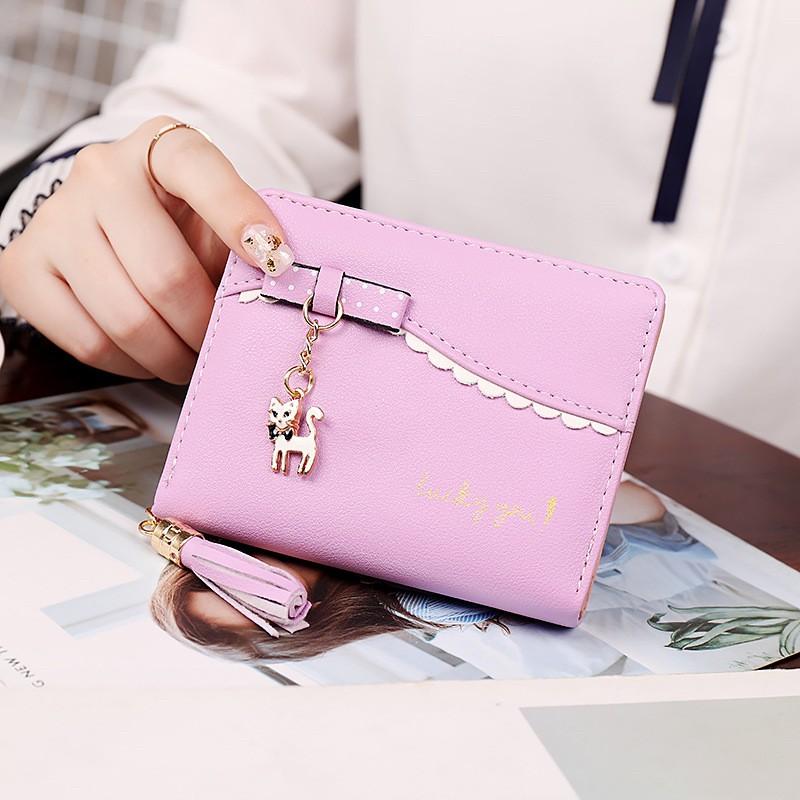 財布 二つ折り 猫 子供 女子 女の子 キッズ 小学生 中学生 高校生 レディース  かわいい おしゃれ プレゼント |  | 02