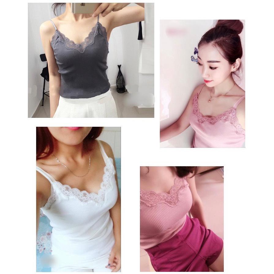 キャミソール シルクとコットンの天然素材 肌に優しい 肌着 インナー レース |  | 14