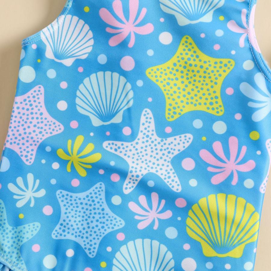 水着 女の子 ワンピース 水色 子供 キッズ かわいい 90 100 プール |  | 07
