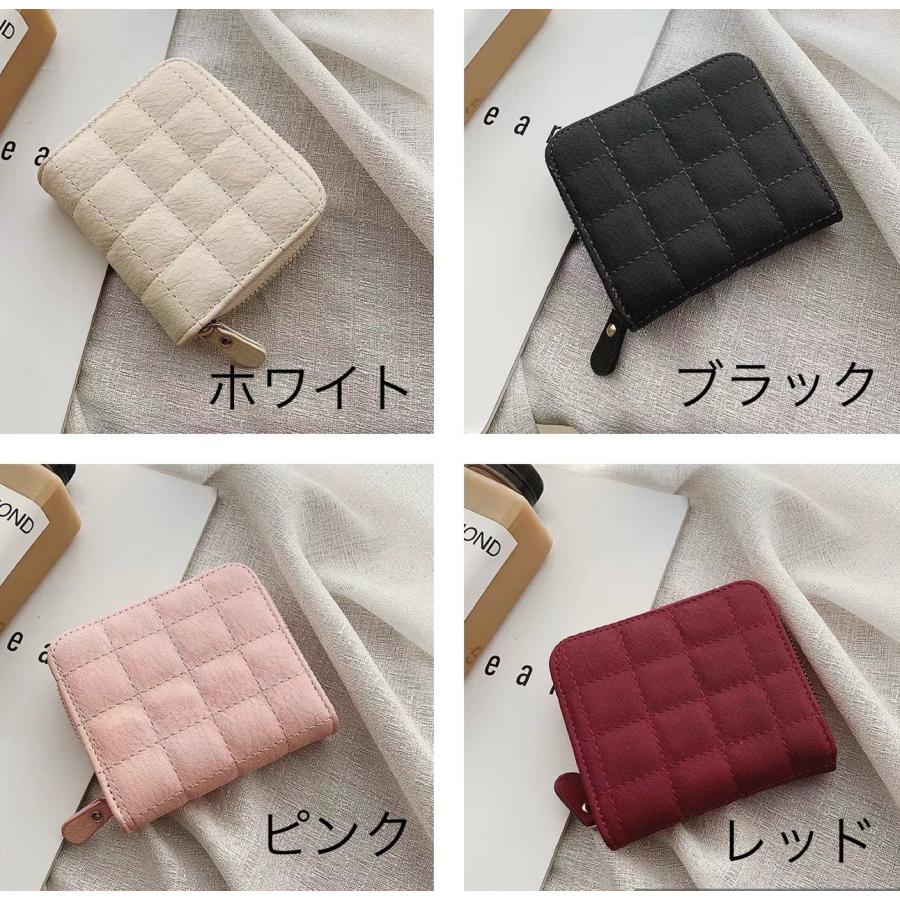 財布 二つ折り  レディース シンプル キルト 小さい 小さめ 女子 女の子 おしゃれ かわいい |  | 06