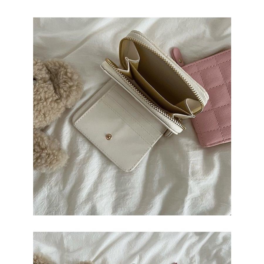 財布 二つ折り  レディース シンプル キルト 小さい 小さめ 女子 女の子 おしゃれ かわいい |  | 07