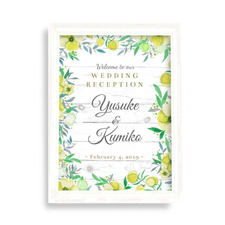 A3 ウェルカムボード ポスター フラワーフレーム ウッド 送料無料 結婚式 W 027s ウェディングストア Studio Monaca 通販 Yahoo ショッピング