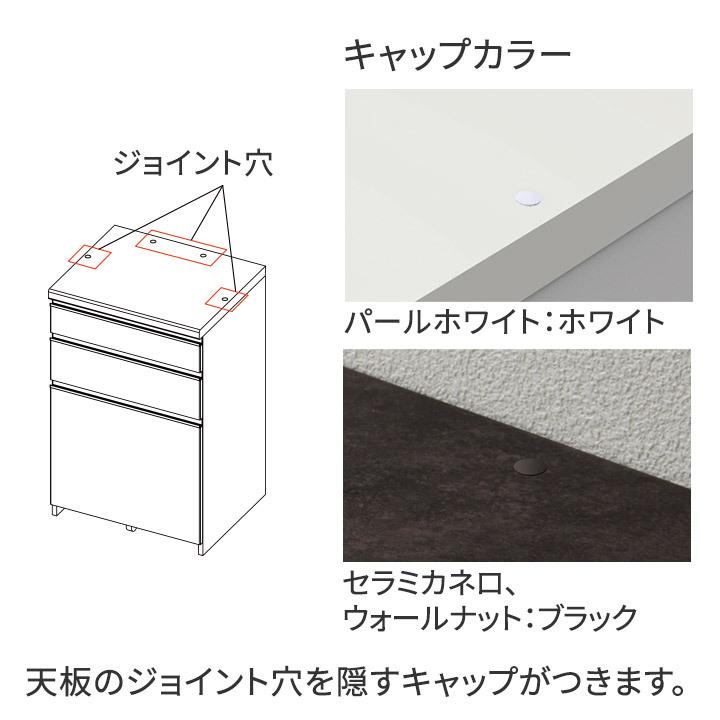 パモウナ カウンター 幅60cm 奥行45cm 高さ94cm EC 下台販売 完成品 国産 食器棚 キッチンボード ダイニングボード レンジボード レンジ台 ロータイプ 送料無料の画像