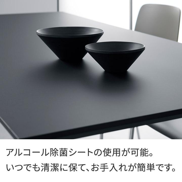 パモウナ FX ダイニングテーブル 幅160cm 4人掛け 奥行80cm 高さ70cm 無垢脚 ライトグレー ブラック 耐熱 撥水 白 黒 ジャパンディ おしゃれ