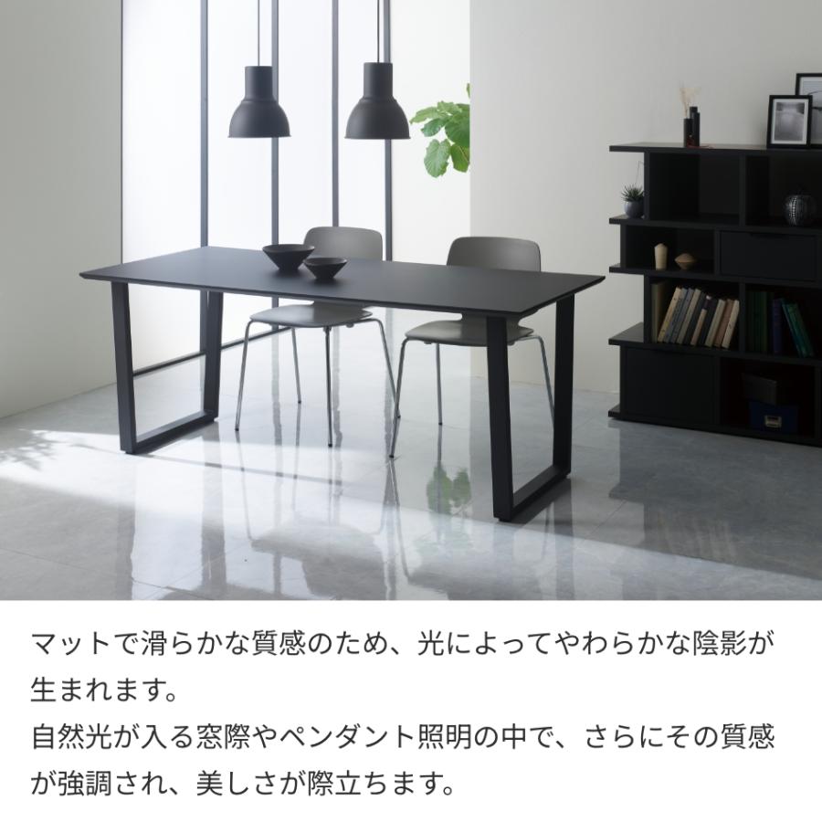 ダイニングテーブルセット Case009 幅180cm 椅子 4脚セット ダイニングセット 長方形 4人掛け チェア モダン マット アイアン脚  パモウナ AY FENIXの画像