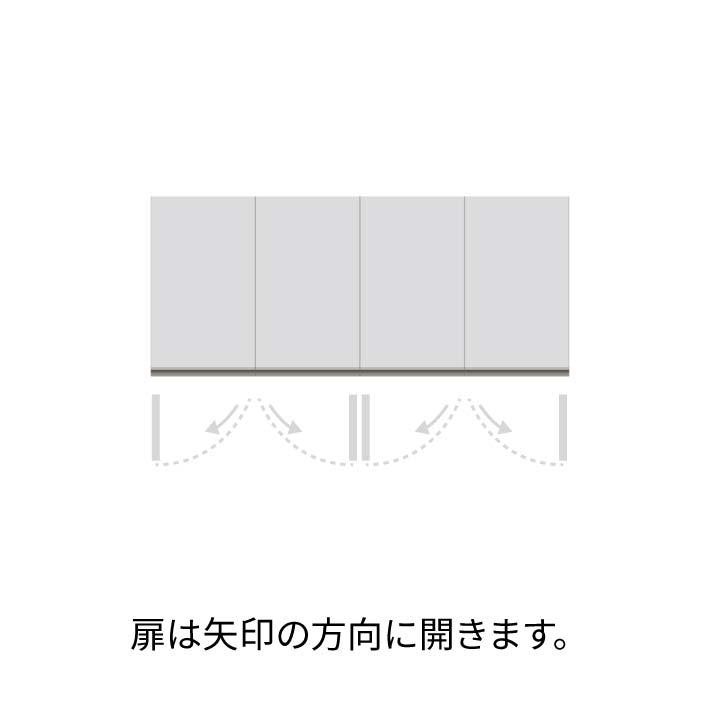 パモウナ 食器棚 上置 幅140cm 奥行33cm ハイタイプ JN 完成品 棚 国産