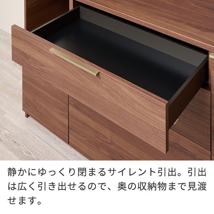 パモウナ 食器棚 幅90cm 奥行45cm 高さ194cm NW 完成品 棚 国産 キッチンボード ダイニングボード カップボード 引き戸 ジャパンディ レンジ台 送料無料_15