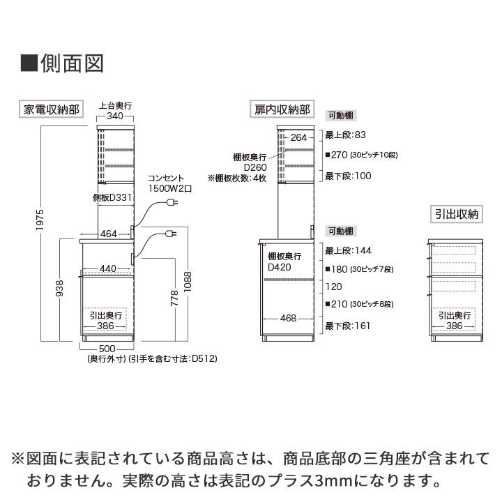 パモウナ 食器棚 幅180cm 奥行50cm 高さ198cm RU 完成品 棚 国産