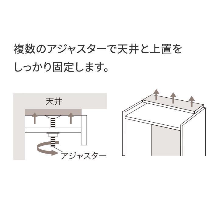パモウナ 食器棚 上置 幅120cm 奥行33cm ハイタイプ RU 完成品 棚 国産