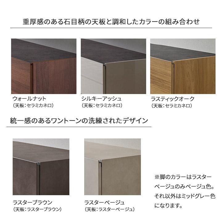 パモウナ チェスト 幅60cm 3段 WV ナチュラル グレー ウォールナット