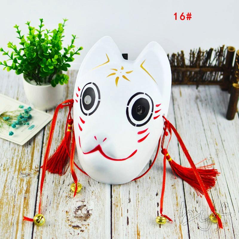 ハロウィン コスプレ道具 マスク 狐面 狐のお面 仮面 猫 半面 お化け お面 文化祭 学園祭 夏祭り アニメ コスチューム用小物 手作りマスク 18cyh06 Byf 通販 Yahoo ショッピング