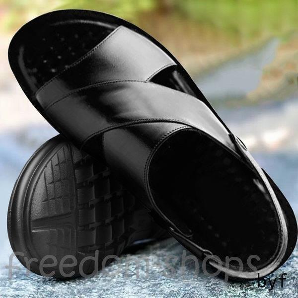 サンダル メンズ スリッパ クロスサンダル 大人 夏 紳士用 お洒落 カジュアル ブラック ブラウン コンフォートサンダル 父