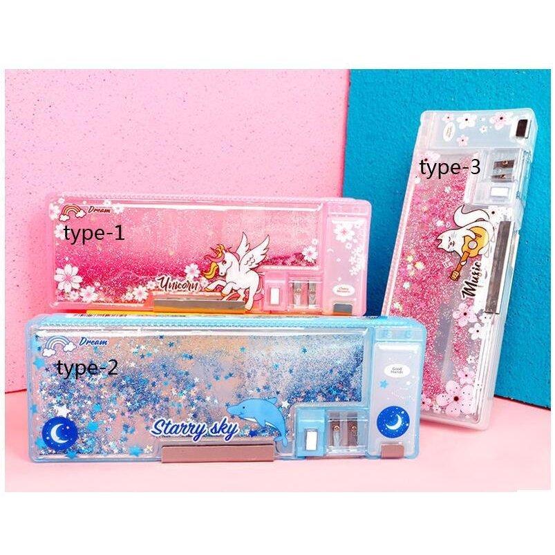 筆箱 小学生 女の子 可愛い 2ドア削り付筆箱 両面 両面開きペンケース キャラクター 筆箱 鉛筆削り付き 大容量 ふでばこ ペンケース ペン ケース Byf Byf 通販 Yahoo ショッピング