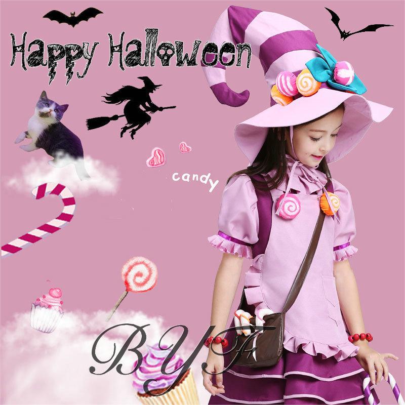 ハロウィン 衣装 コスプレ 子供 可愛い 女の子 コスチューム 仮装 ステージ衣装 キャンディ コスプレ衣装 妖精 プリンセス コスチューム 魔法使い 舞台服 ステージ衣装 魔女 Byf クリスマス キッズ C3 Halloween31 学園祭