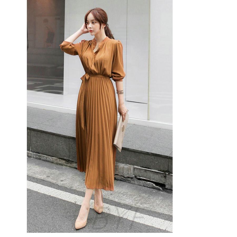 ワンピース プリーツ プリーツワンピース レディース 春夏秋冬 長袖 ロングワンピース 大きいサイズ きれいめ Aライン 着痩せ 二次会 結婚式 通勤 C3 Onepiece53 Byf 通販 Yahoo ショッピング