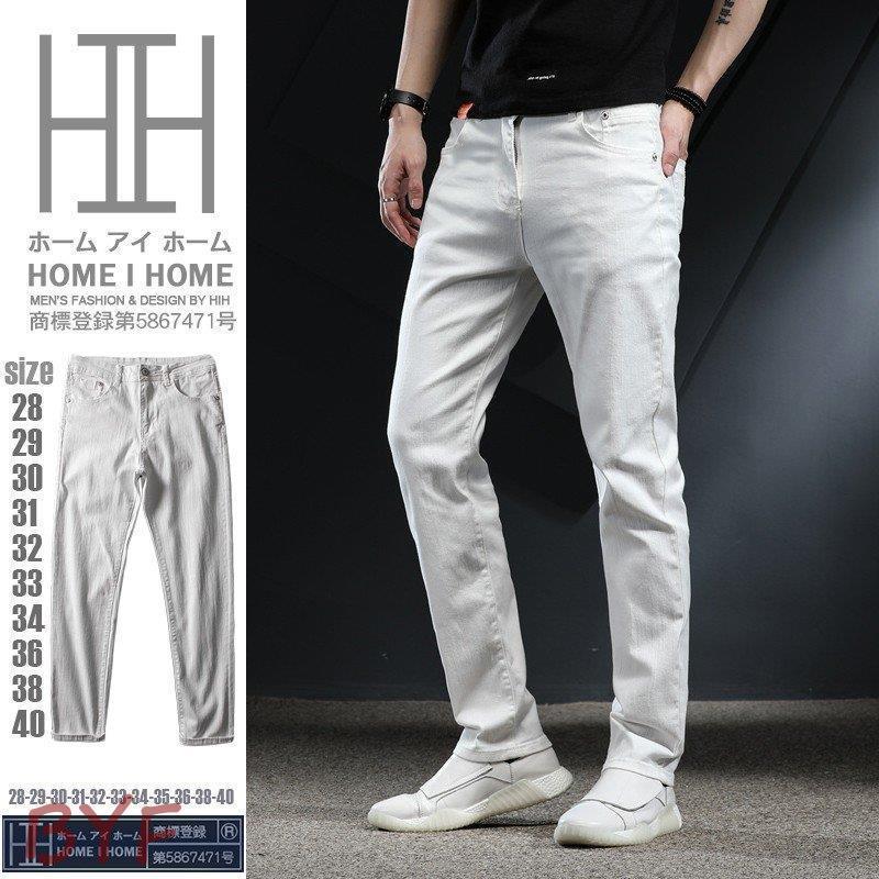 デニムパンツ ジーンズ メンズ ストレッチ ビジネス ホワイト 白 ズボン 爽やか 春 夏 Cc21 Wi34zrr130 Byf 通販 Yahoo ショッピング