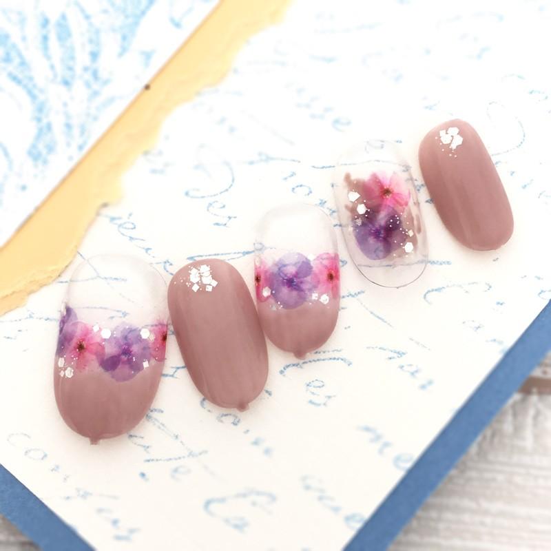 現品ネイル　ロイヤルミルクティー風　　ワンちゃん　フレンチ　スイーツネイル by Nail Labo（バイネイルラボ） カラージェル 143 ロイヤルミルク