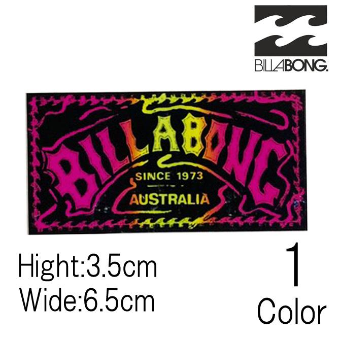 BILLABONG（ビラボン） プリントステッカー 3.5×6.5cm : バイザシー