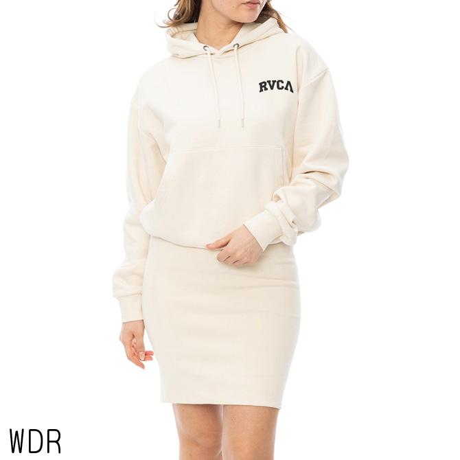 ルーカ レディース ペーストアップ フーディードレス PASTE UP HOODIE DRESS ワンピース カジュアルウェア 長袖 ホワイト 白 ブラック 黒 ベージュ 送料無料 RVCA VA BE044351 RVCA（ルーカ） ルカ レディース PASTE UP HOODIE DRESS パーカー