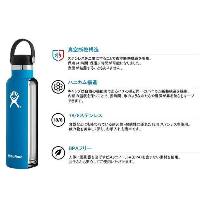 HYDRO FLASK（ハイドロフラスク） 24oz 709ml Standard Mouth