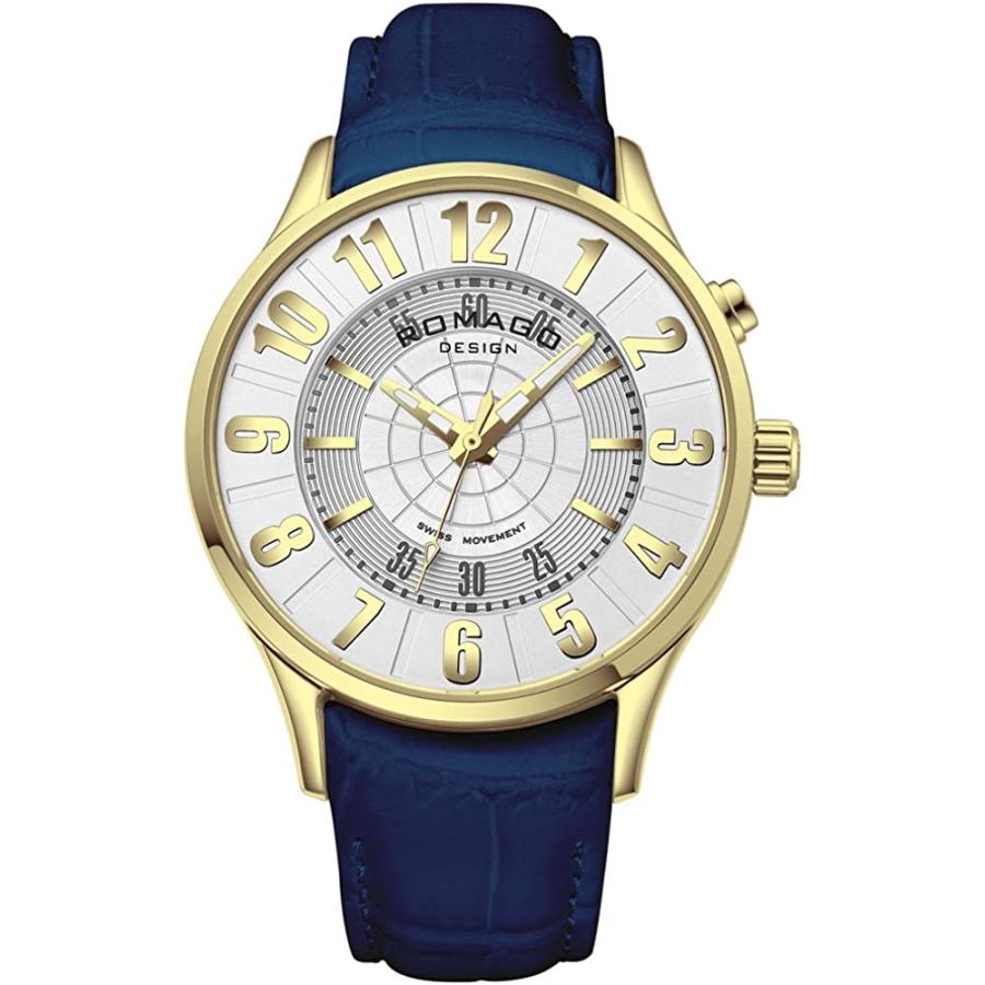[ロマゴ デザイン] 腕時計 RM068-0053ST-GDBU 正規輸入品 ブルー