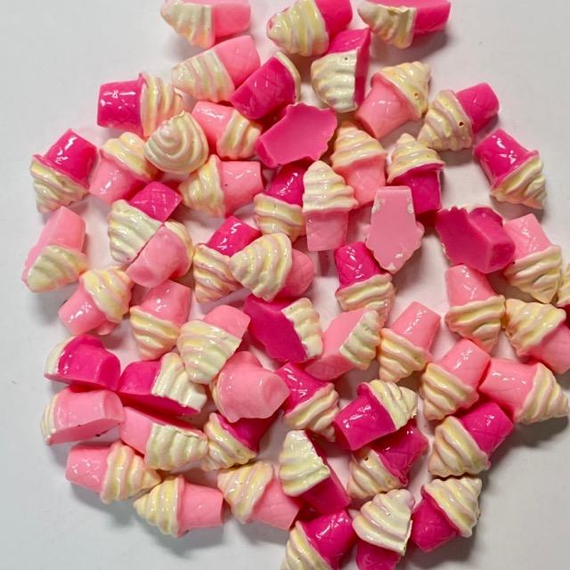 送料無料！ネイルパーツ ソフトクリーム アイス 8個セット 約9ミリ